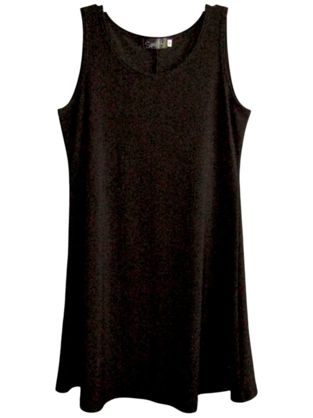 Sympli Black Tank Dress Womens Size 10 Sleeveless Stretch Minimalist Basic Layer
